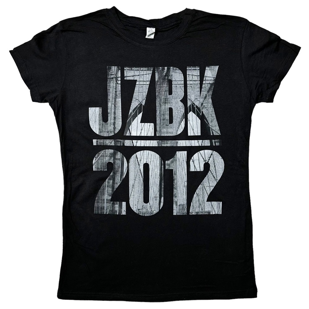 NWOT JayZ Watch the Throne Tour Brooklyn 2012 Graphic {Tultex} T-Shirt Womens XL